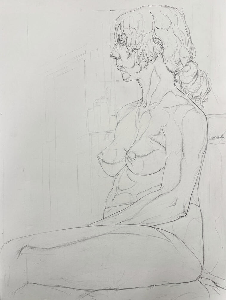 Long Figure Drawing Contour